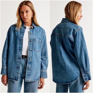 Abercrombie & Fitch Oversized Denim Shirt Jacket